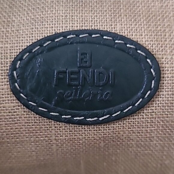FENDI Black Leather Messenger Bag - Picture 14 of 16